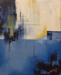 Aisha Mahmood, 18 x 24 Inch, Acrylic on Canvas, Abstract Painting, AC-AIMD-090 Aisha Mahmood, 18 x 24 Inch, Acrylic on Canvas, Abstract Painting, AC-AIMD-090